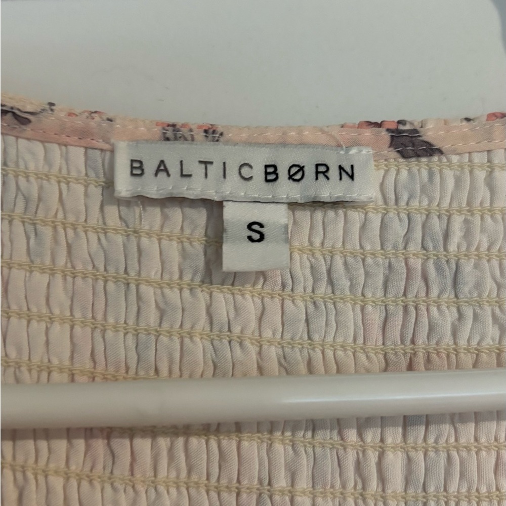 Baltic Born Cream Floral Midi Dress with Pink Accents - Picture 4 of 5